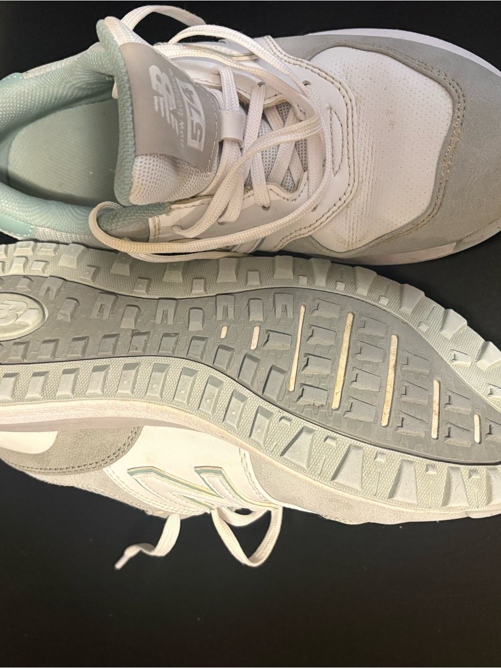 New Balance Women's Athletic Sneakers in White and Light Gray